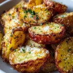 Air Fryer Baked Garlic Parmesan Potatoes