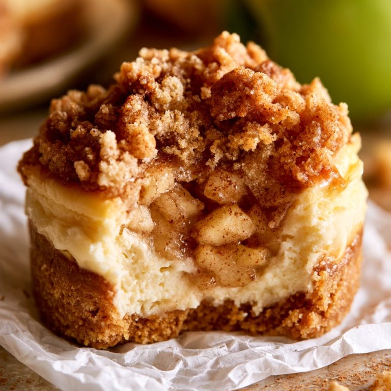Apple Crisp Mini Cheesecakes: The Best Thanksgiving Dessert Bite