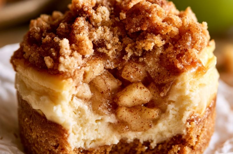Apple Crisp Mini Cheesecakes: The Best Thanksgiving Dessert Bite