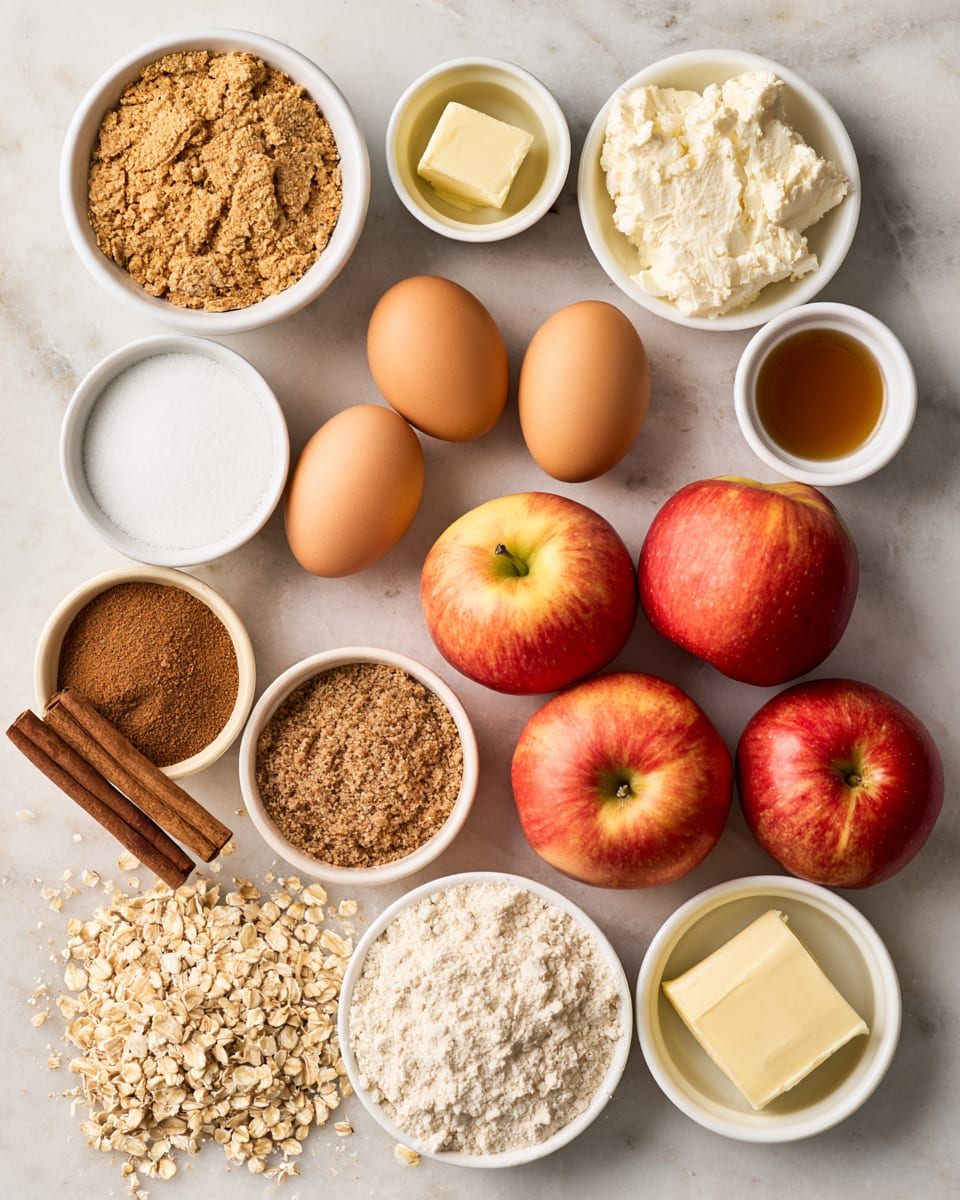 Ingredients for Apple Crisp Mini Cheesecakes: The Best Thanksgiving Dessert Bite