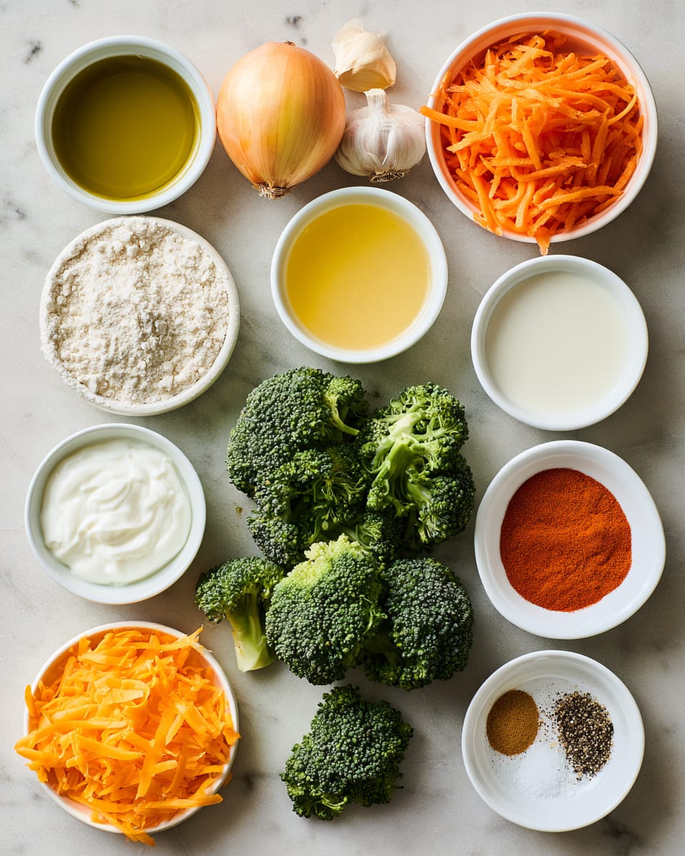 Ingredients for Broccoli Cheddar Soup That Tastes Pure Comfort