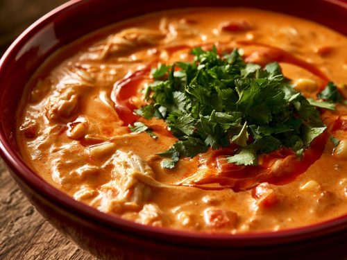 Buffalo Chicken Chili in the Crockpot: Creamy Ranch Topped Comfort
