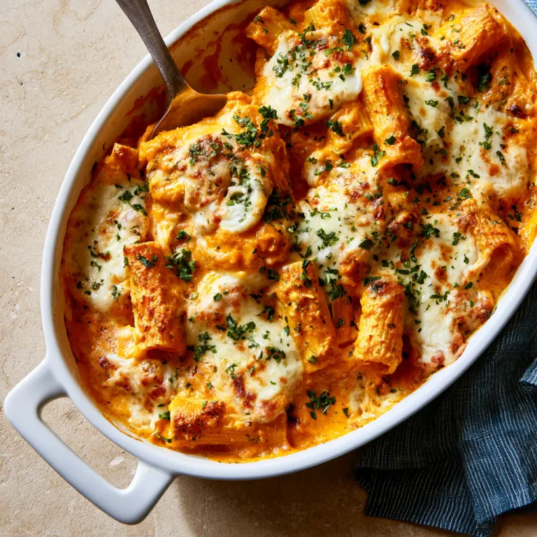 Cheesy Pumpkin Ricotta Pasta Bake | Cozy Fall Dinner