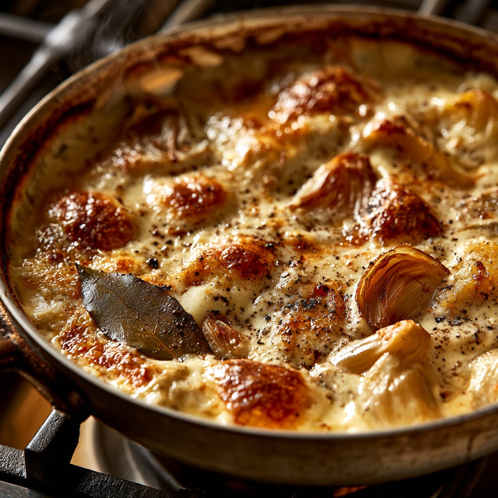 Chicken Au Poivre with Buttery Skillet Vegetables
