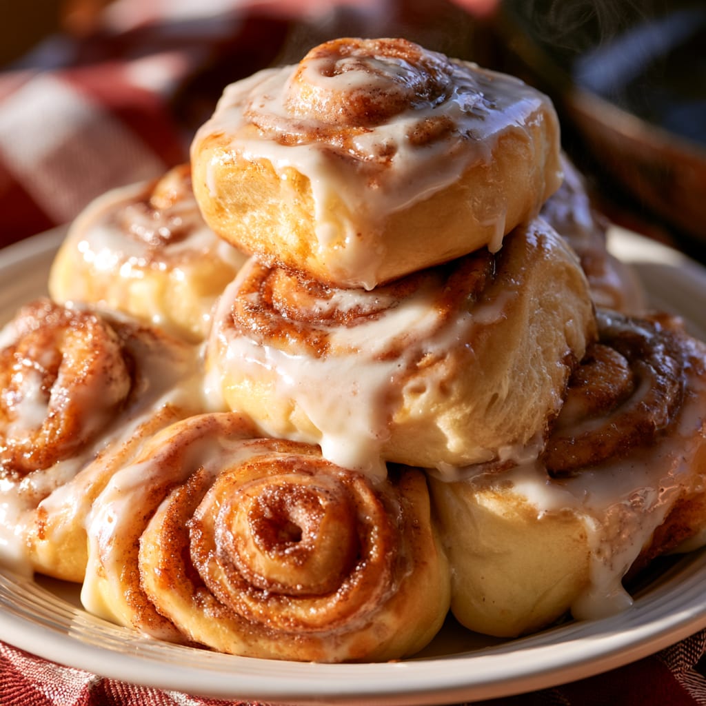 Copycat Cinnabon Rolls with Gooey Cream Cheese Frosting