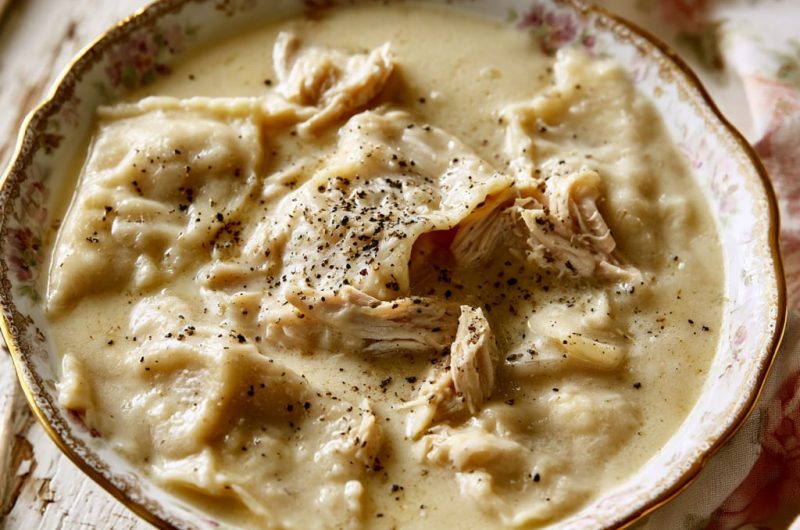 Copycat Cracker Barrel Chicken and Dumplings in One Pot