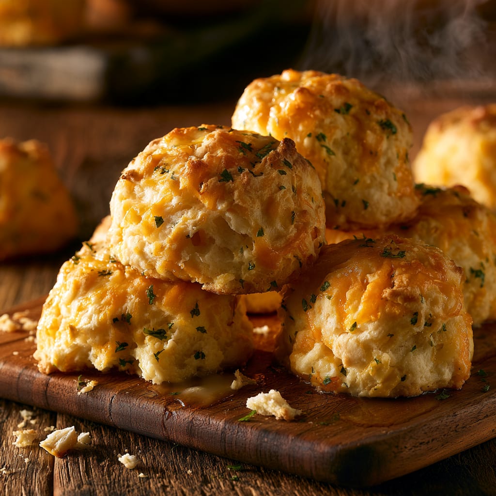 Copycat Red Lobster Biscuits with Garlic Butter Brush