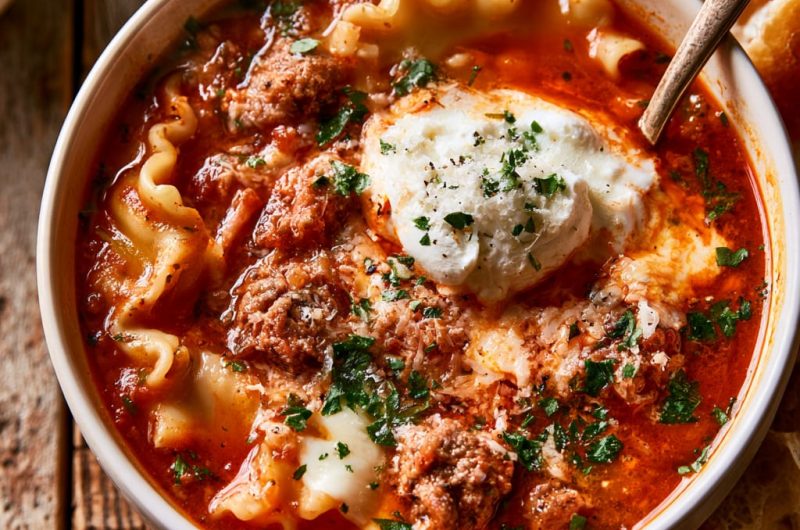 Cozy Lasagna Soup for the Soul, One-Pot Comfort