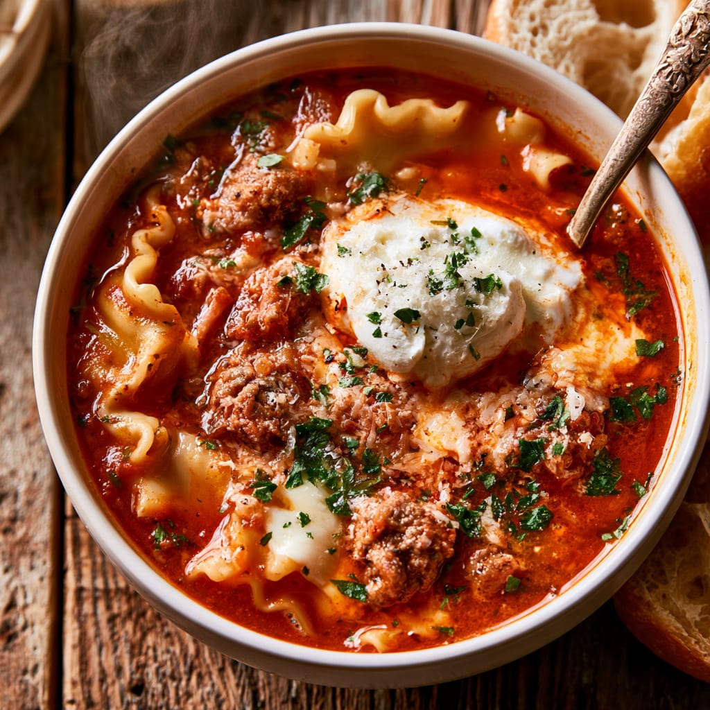 Cozy Lasagna Soup for the Soul, One-Pot Comfort