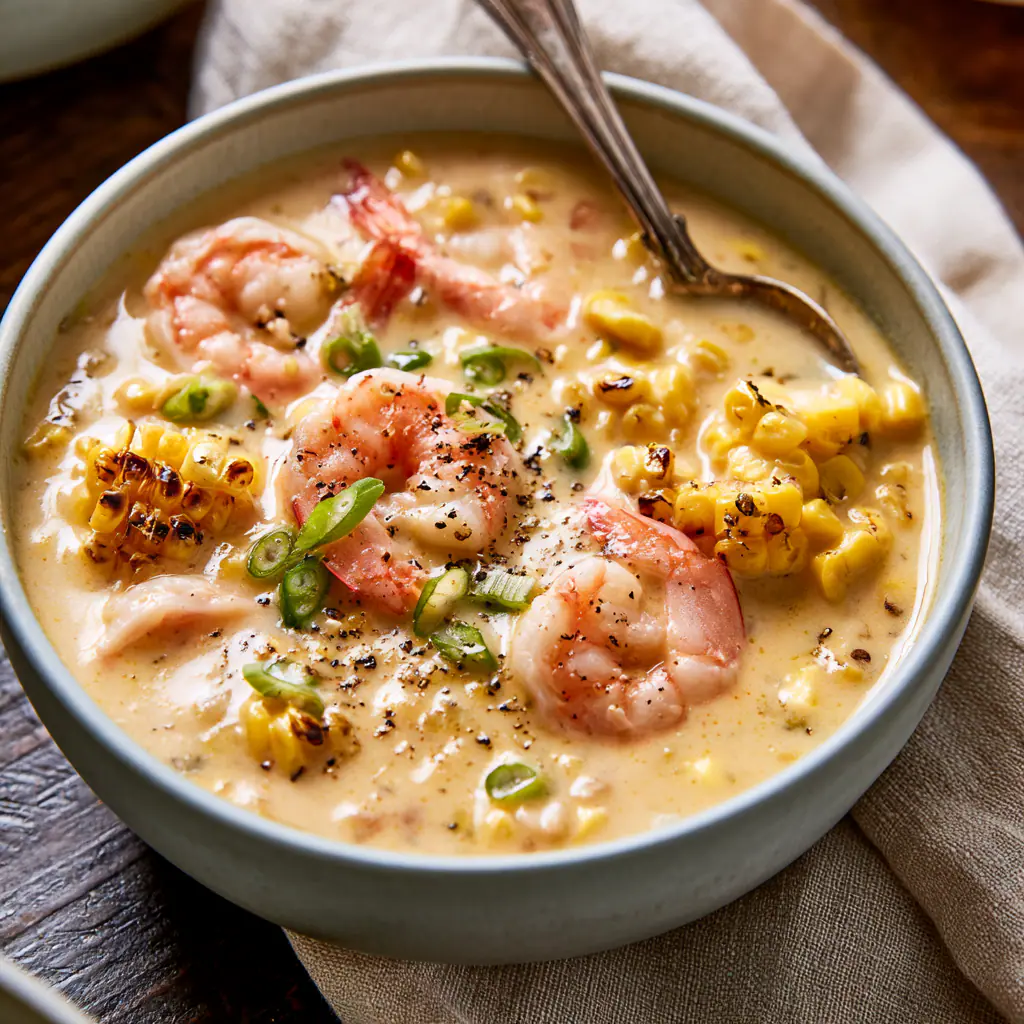 Creamy Shrimp and Corn Soup | Cozy Weeknight Dinner