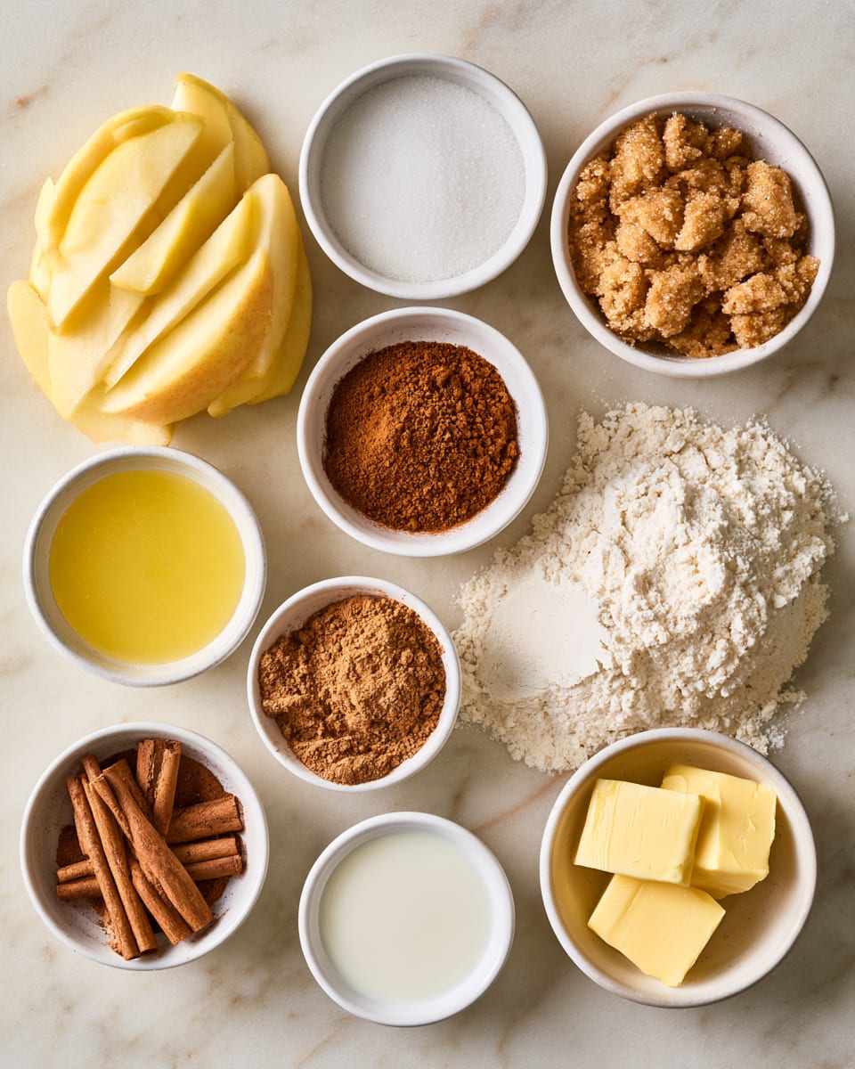 Ingredients for Easy Apple Cobbler | Cozy Fall Dessert