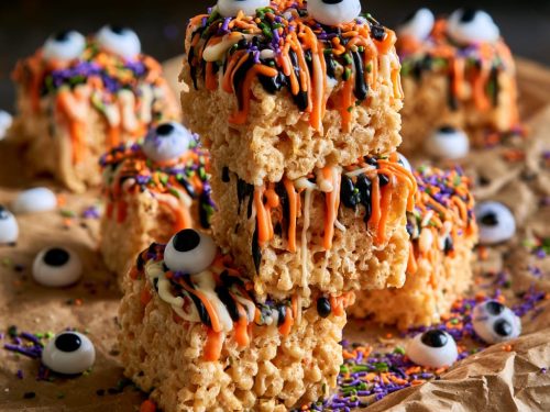 Easy Halloween Rice Krispie Treats | Spooky Party Dessert