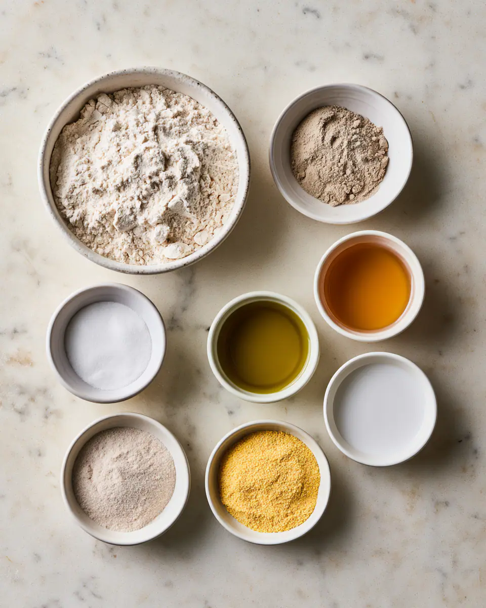 Ingredients for Easy Homemade Italian Bread | Crusty Weeknight Loaf