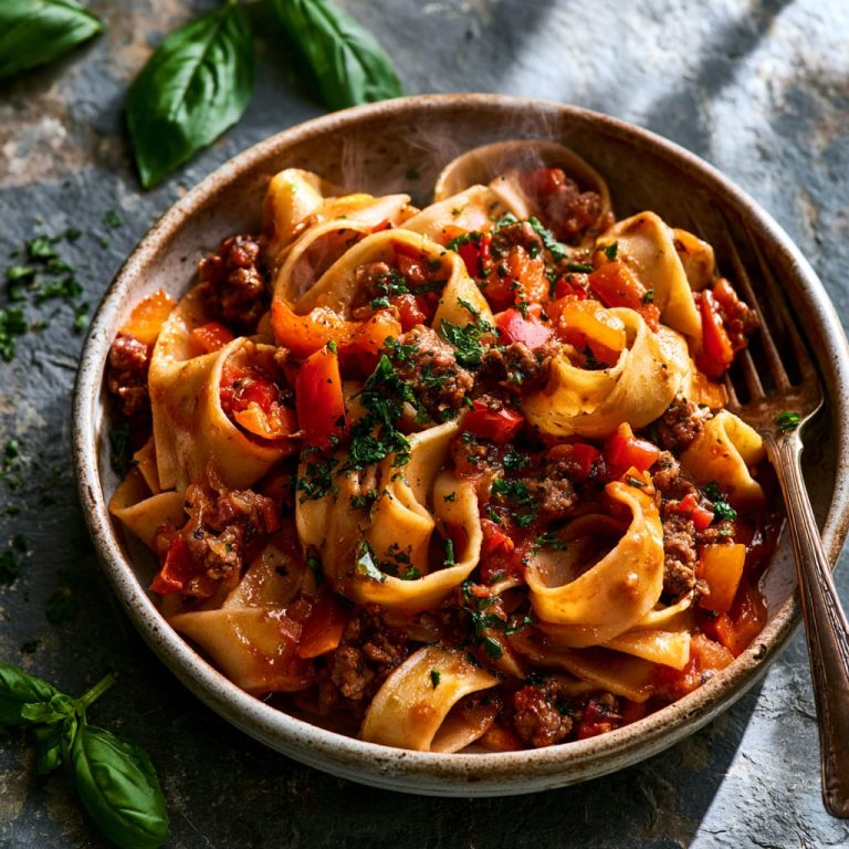 Easy Italian Drunken Noodles Pasta | Weeknight Family Dinner