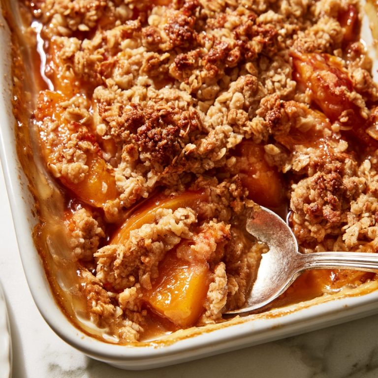 Easy Peach Crisp Recipe | Old-Fashioned Summer Dessert