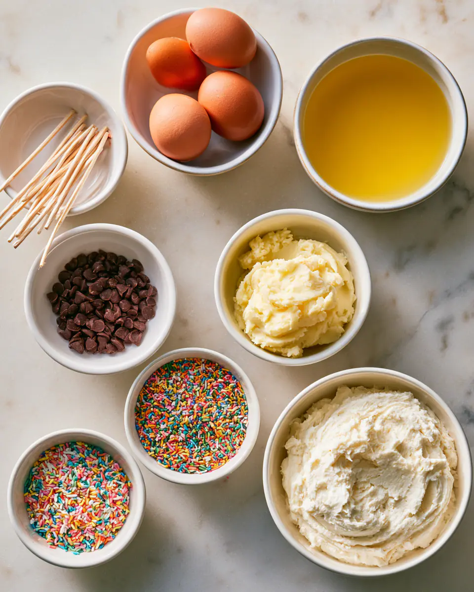 Ingredients for Easy Starbucks-Style Cake Pops | Budget Kids Treat
