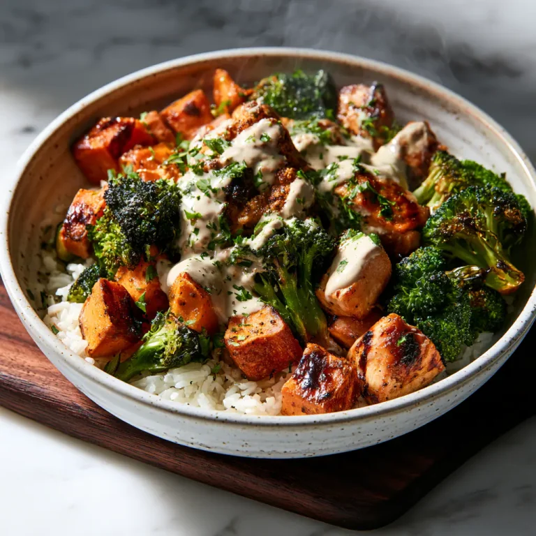 Healthy Chicken Sweet Potato Bowl | Easy High-Protein Dinner