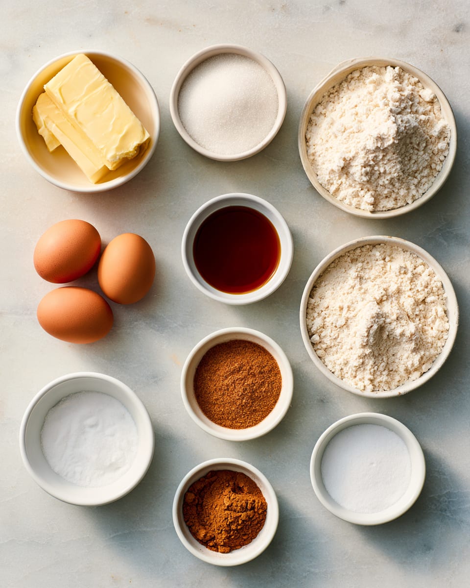 Ingredients for Holiday Baking Snickerdoodle Cookies, Soft and Chewy Every Time
