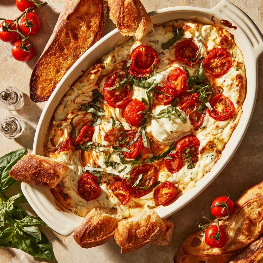New Year's Eve Appetizer: Easy Caprese Dip in Minutes