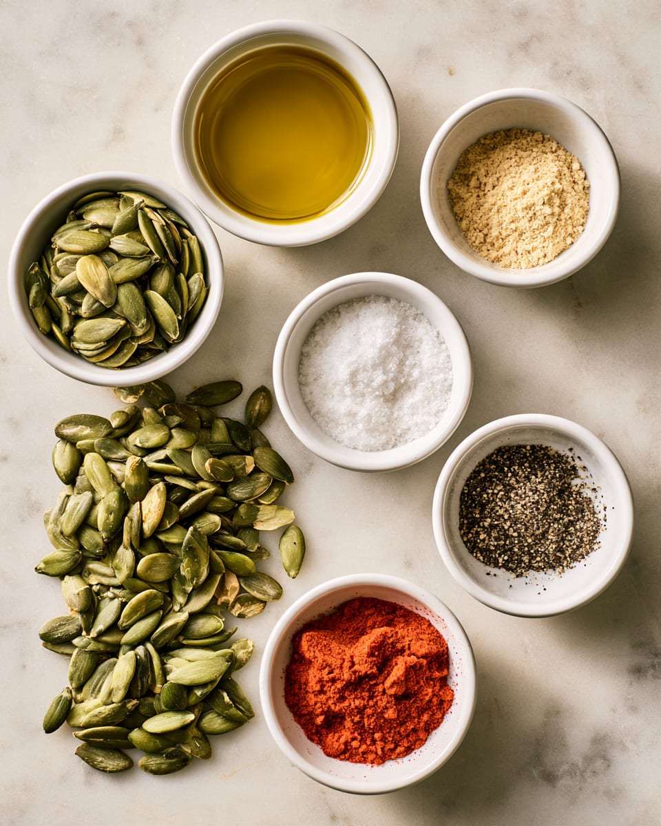 Ingredients for Roasted Pumpkin Seeds Recipe: Crunchy Oven-Baked Snack